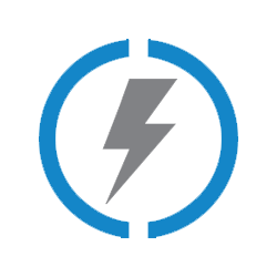 Graphic depicting lightning bolt